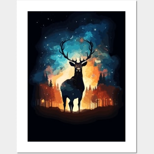 Deer Nature and Cosmos Posters and Art